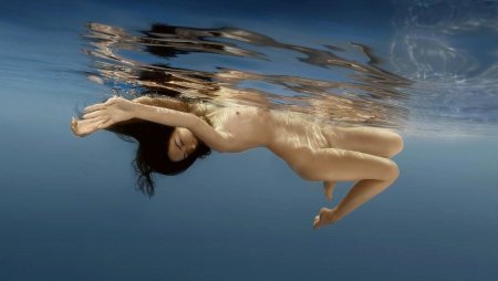Erotic drowning of a girl