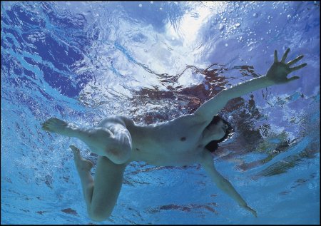 Underwater shooting of naked women