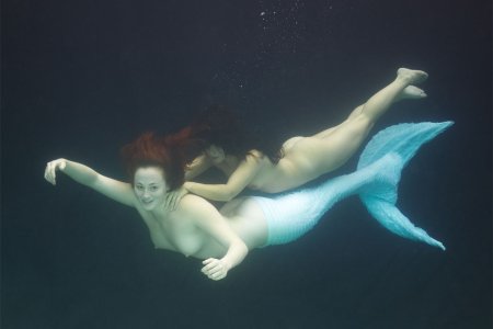 Real mermaids with naked tits