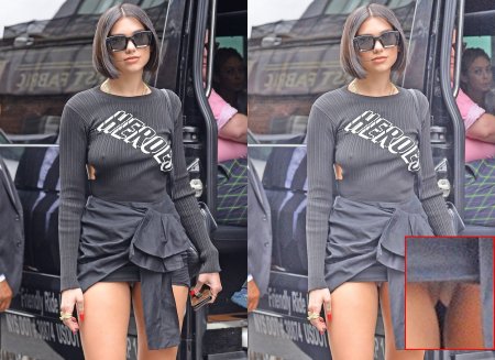 Dua Lipa without linen