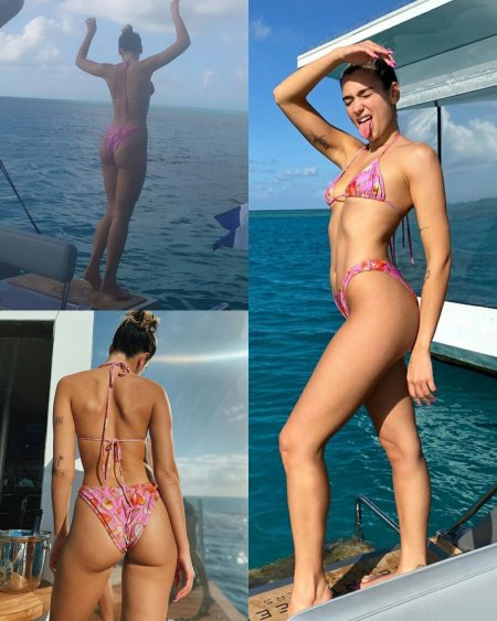 Dua Lipa in a swimsuit 2020