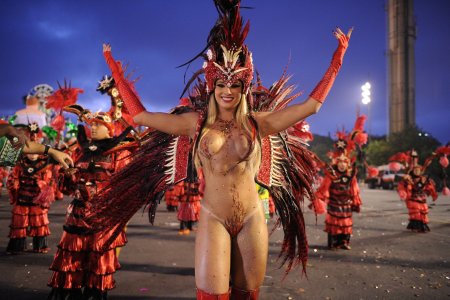Carnival in Brazil naked