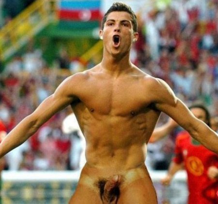 Ronaldo football player naked without panties