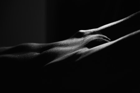 Macro shooting in the style of nude