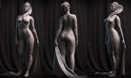 Naked female body references