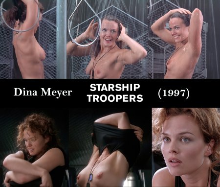 Dina Meyer in his youth naked