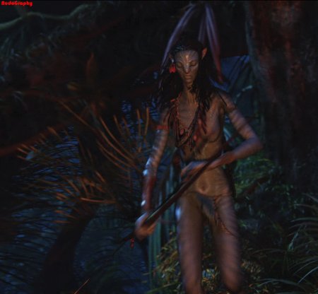 Zoe Saldana Neitiri naked