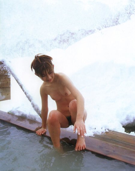 Without complexes Private naked Onsen