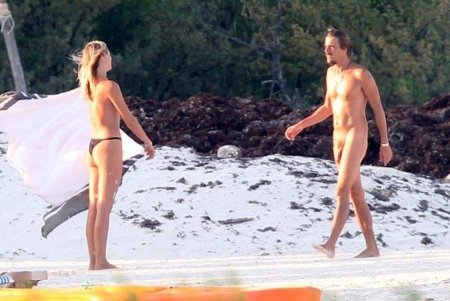 Candice Swanepoel naked on the beach