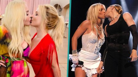 Britney Spears and Madonna Kiss 2022