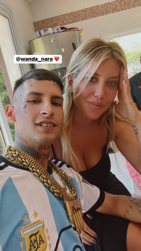 L-Gante and Wanda Nara