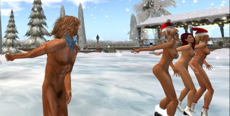 GIFs on skates naked without panties