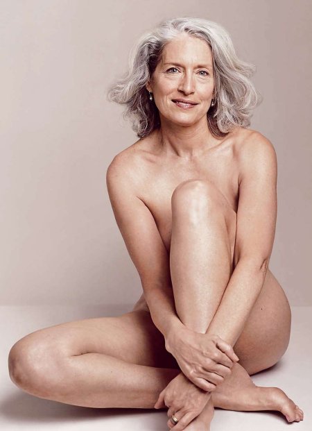 Beautiful naked elderly women