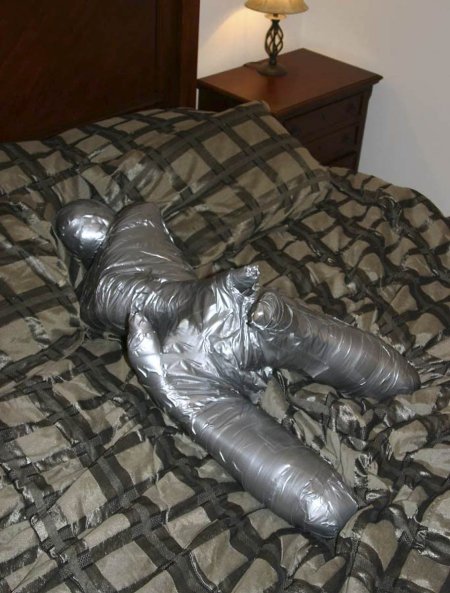 Girl Mummification Bondage BDSM blanket