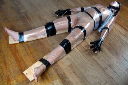 Girls BDSM mummification