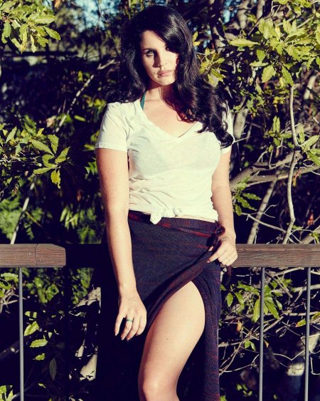 Lana del Rey in a skirt