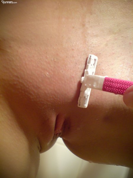 Dummy in a girl's pussy