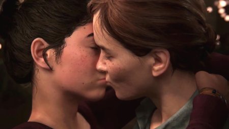 The Last of US 2 Ellie and Dina Kiss