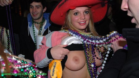Mardi Gra in New Orleans Nude