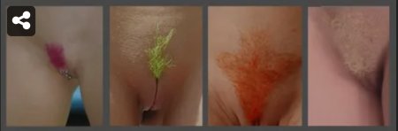 Multi -colored pubic hair