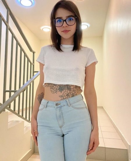 Tequilala Cool Girl Caresses an Excited Pussy