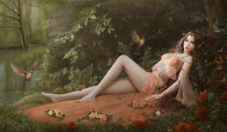 Ophelia about the nymph