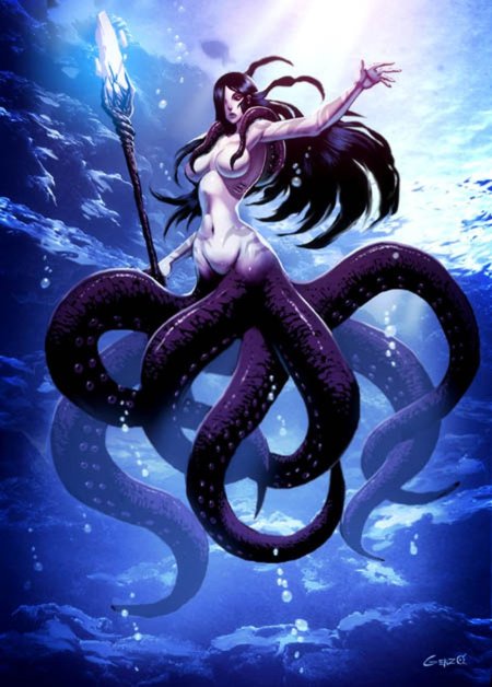 Girls monsters kraken